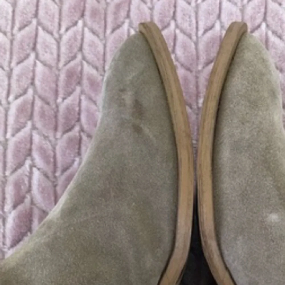 Sole Society Boho Western Ankle Booties Suede Leather 6.5